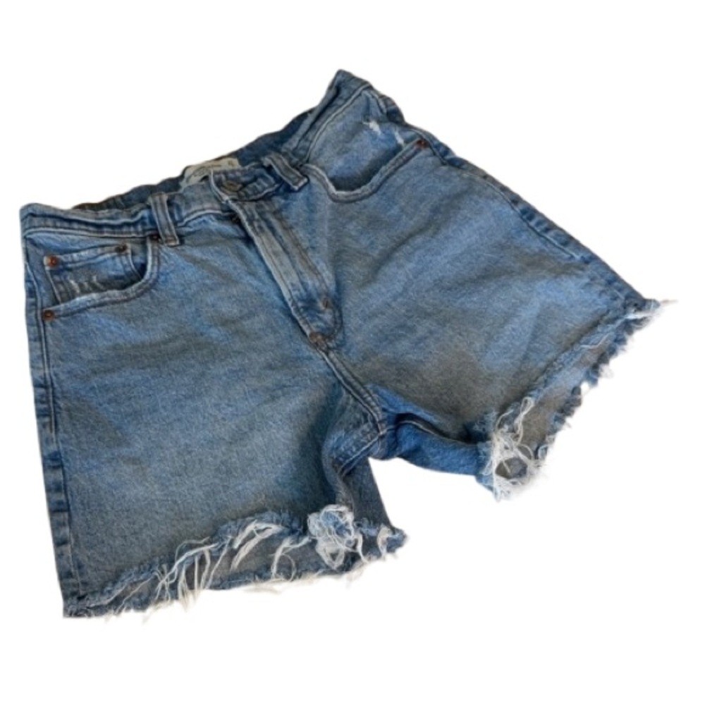 CLEARANCE - Abercrombie & Fitch High Rise Light Blue Jean Shorts